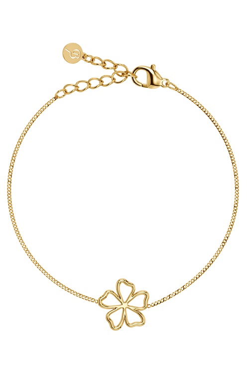 Edblad Alba armband i guld med blomform – MQ Marqet