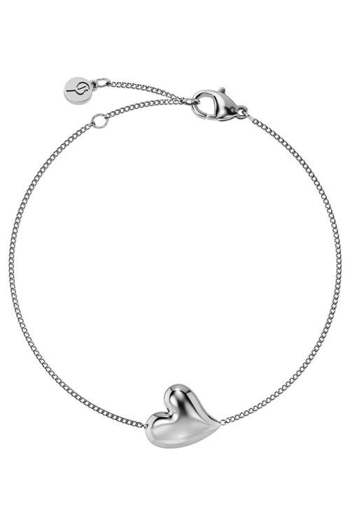 Edblad Amorina armband i rostfritt stål, hjärta