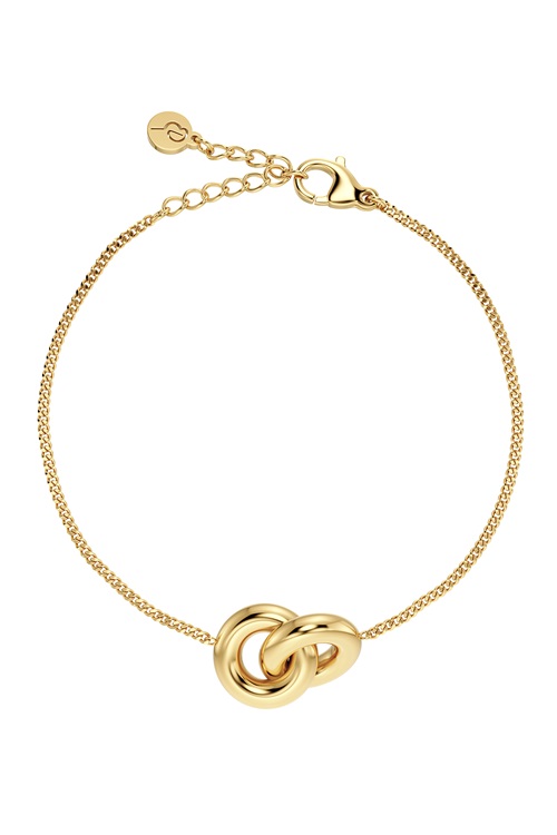 Edblad Chunky Eternal armband i guld med pansarlänk