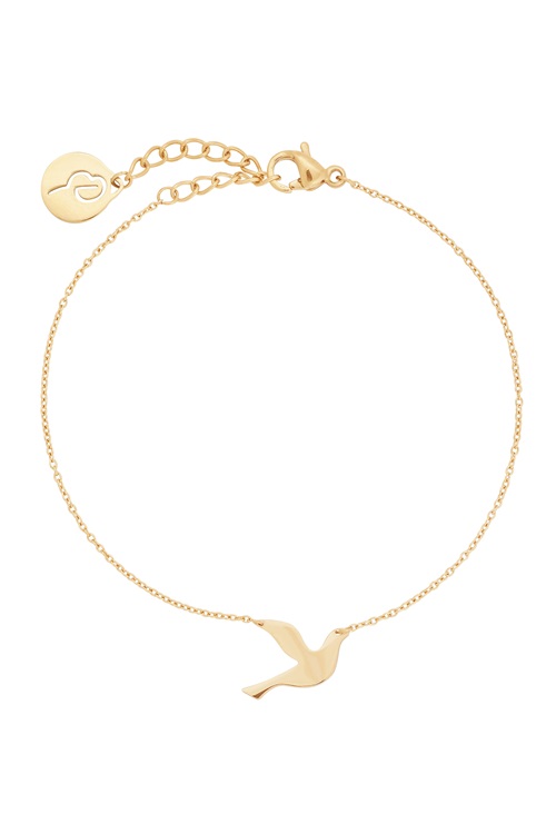 Dove bracelet gold 2