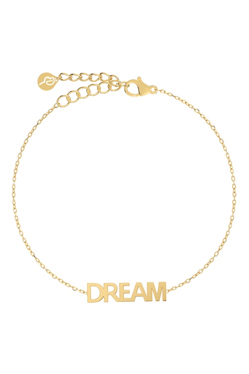 Edblad Dream – guldpläterat armband med text