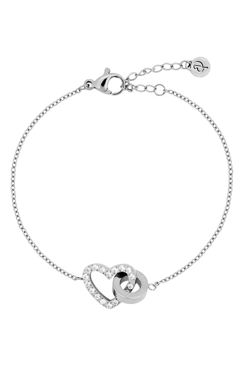 Edblad Eternal Heart – armband med stenprytt hjärta