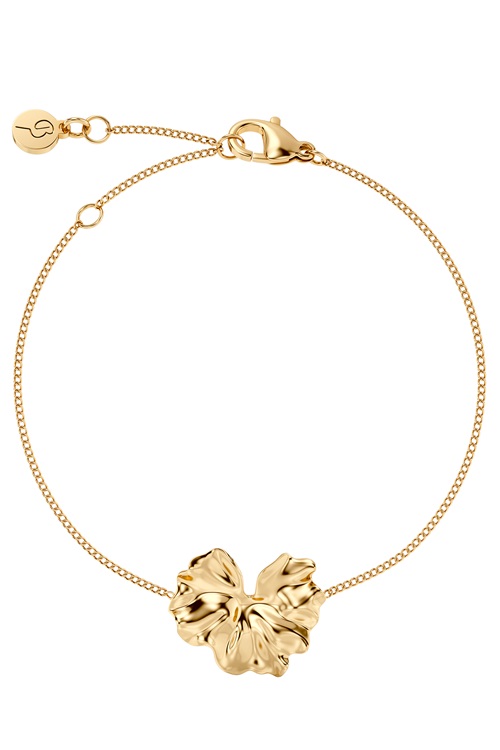 Edblad Gerana armband i guld med blomblad
