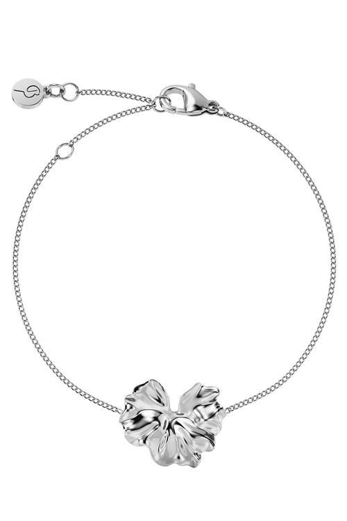 Edblad Gerana armband i stål med blomblad