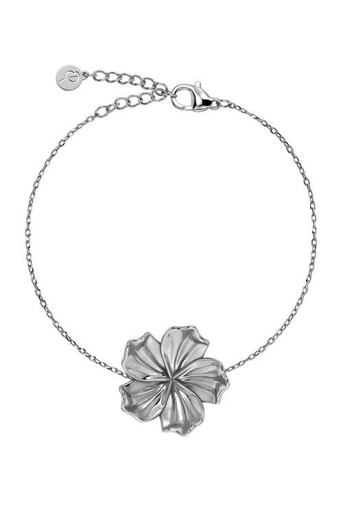Edblad Jasmine armband i rostfritt stål med blomma