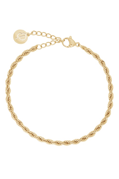 Edblad Rope Chain armband i 14K guldplätering