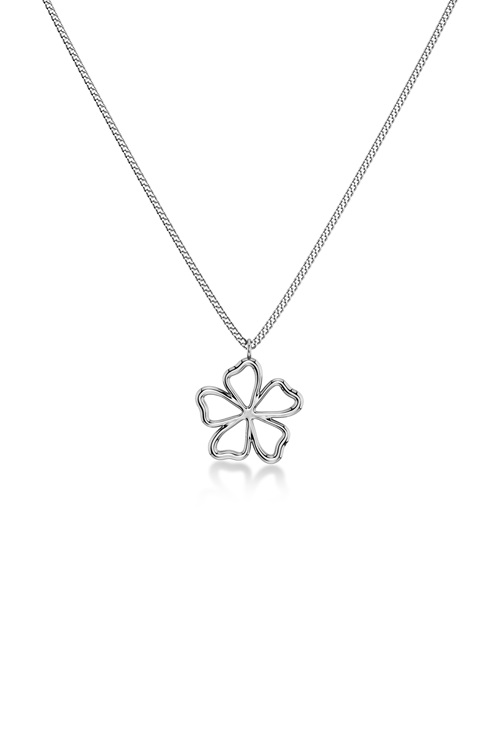 Edblad Alba halsband i stål med blomberlock – MQ Marqet
