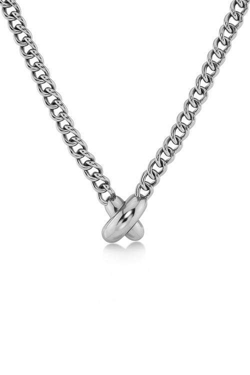 Edblad Alexa halsband i stål med kraftig kedja