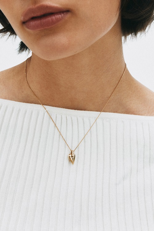 Edblad Amore Sparkle Necklace S Gold halsband herr – bild 3