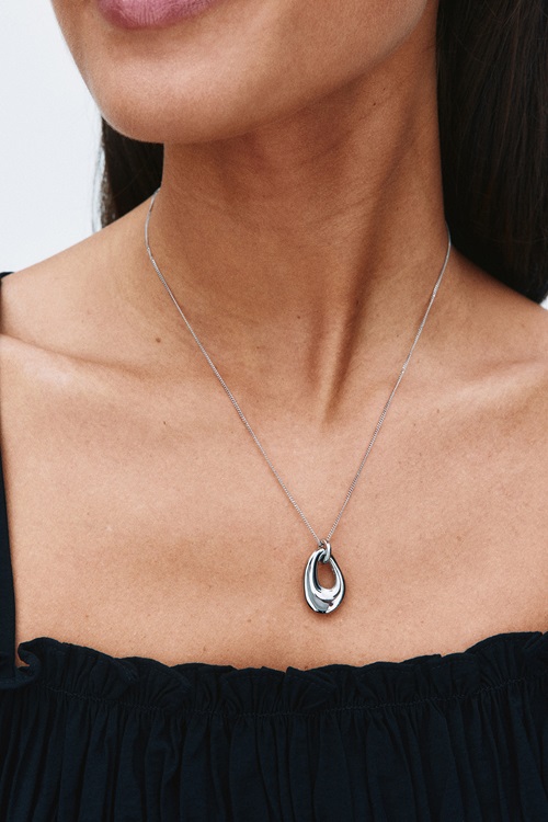 Edblad Azura Necklace S Silver halsband herr – bild 3