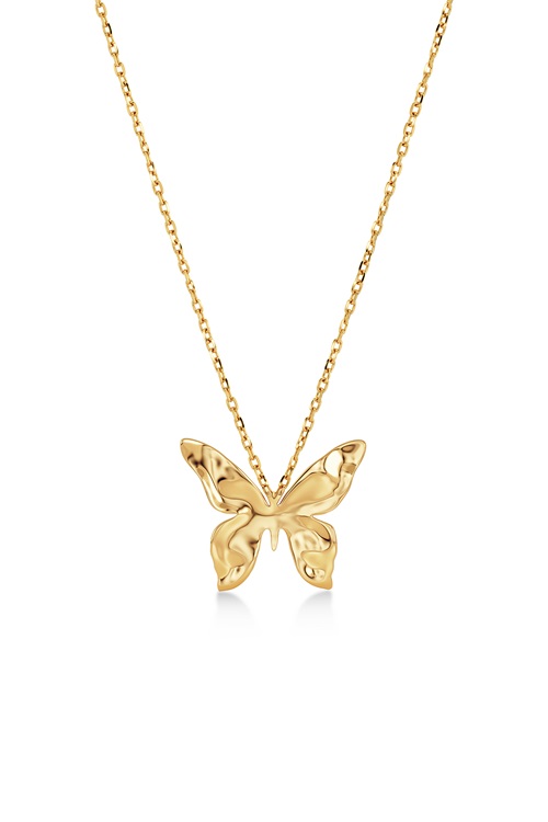 Edblad Butterfly halsband i guld med fjäril