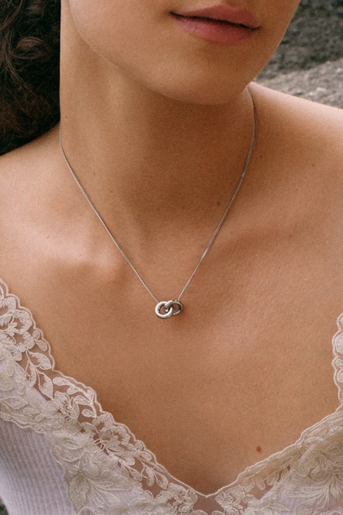 Chunky Eternal Necklace Silver 3