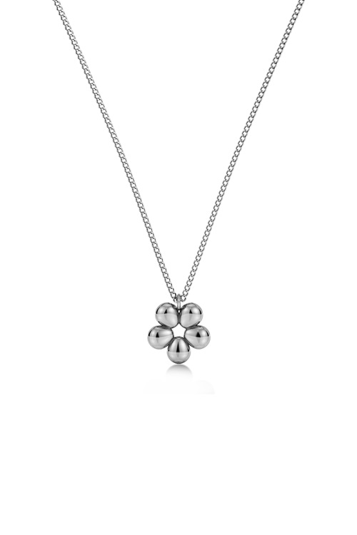 Edblad Daisy halsband i silver – stiliserad tusensköna