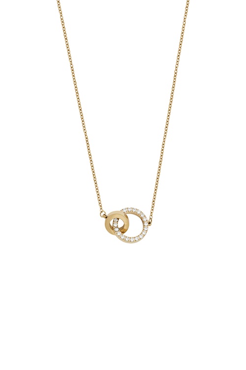 Edblad Eternal Orbit – guldpläterat halsband med stenar