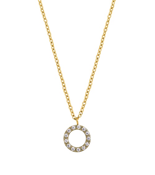 MQ Marqet Glow mini halsband med stenar i 14K guld