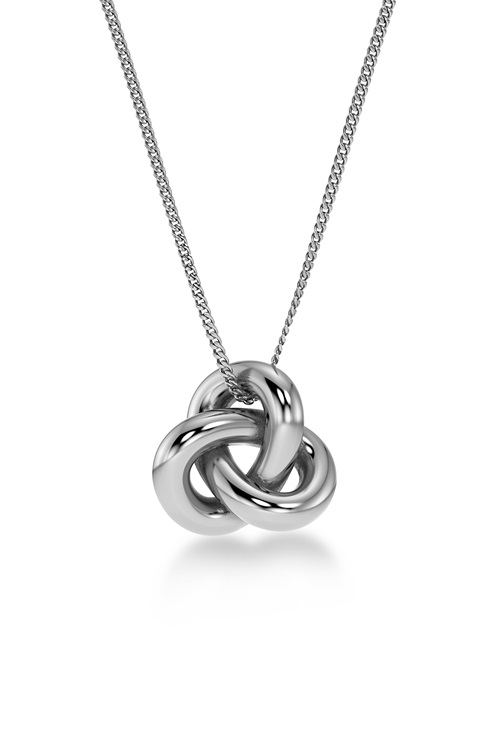 Edblad Infinity Knot långt halsband i stål