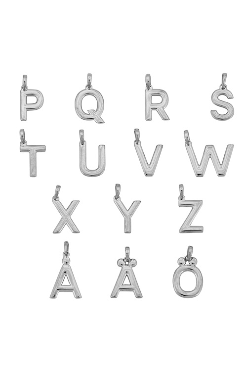 Initial A-Ö Charm Silver 6