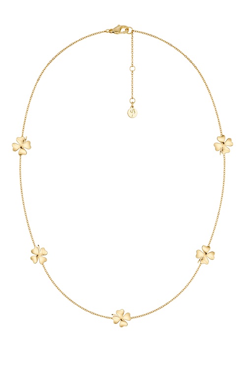 Edblad Lucky Mini halsband i guld med fyrklöver