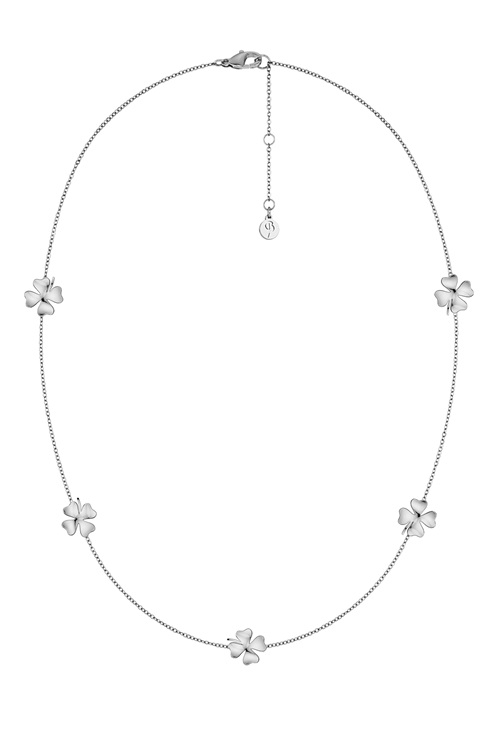 Edblad Lucky Mini halsband i stål, fyrklöver