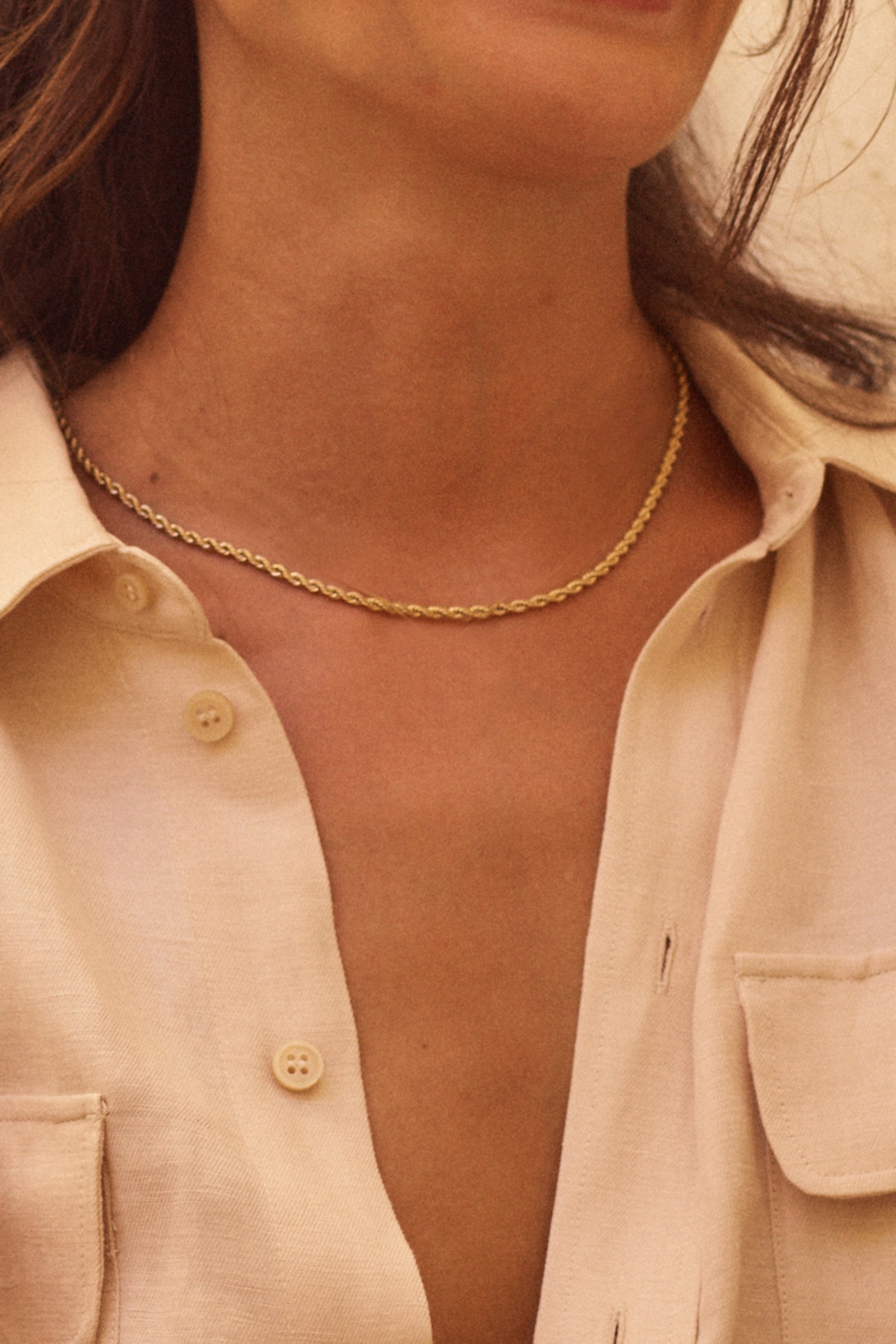 Edblad Rope Chain Necklace Gold MQ Marqet