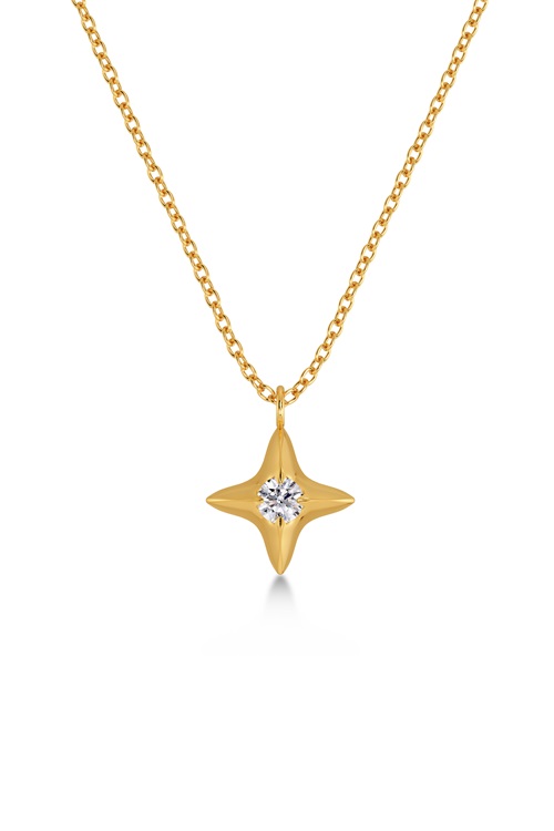 Edblad Stellar halsband i 14K guldplätering med stjärna