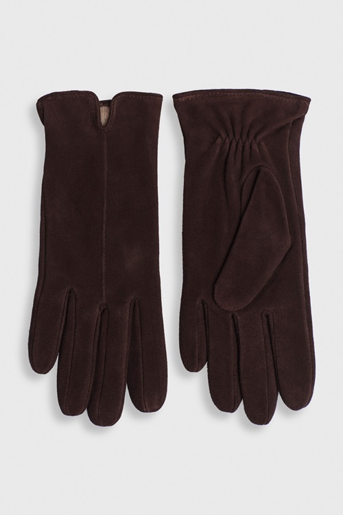 Stockh lm Allie Suede Gloves Brown Dam S MQ Marqet