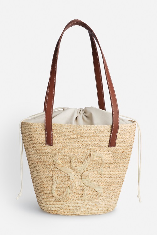 Stockh lm Victoria stråväska i raffia, Natural