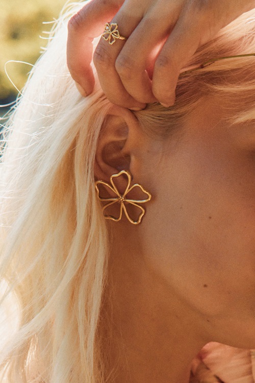 Alba Studs L Gold 3