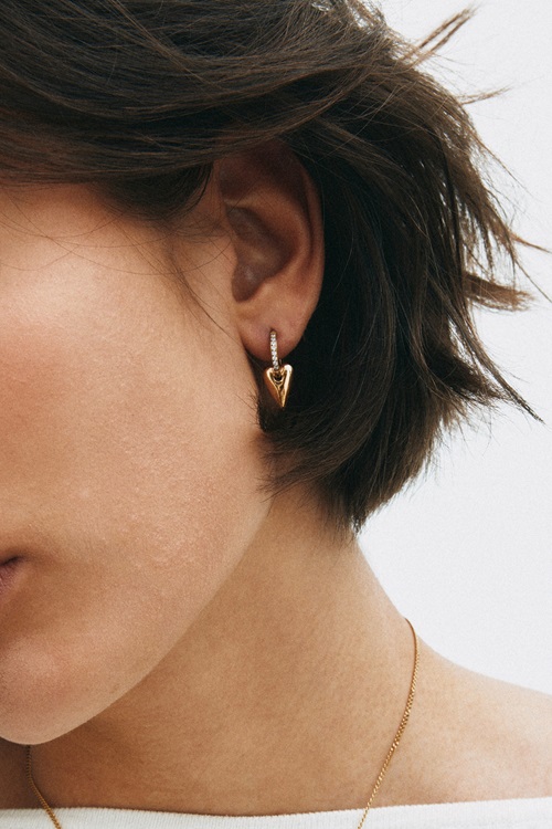 Edblad Amore sparkle hoops örhängen dam – bild 2