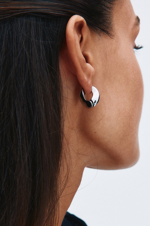 Azura Hoops L Silver 3