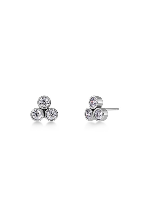 Edblad Barre studs i stål med stenkluster