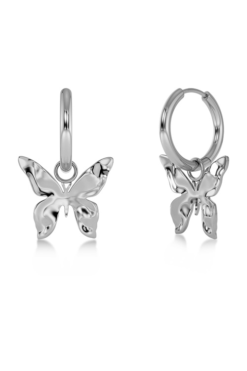 Edblad Butterfly hoops i rostfritt stål med fjäril