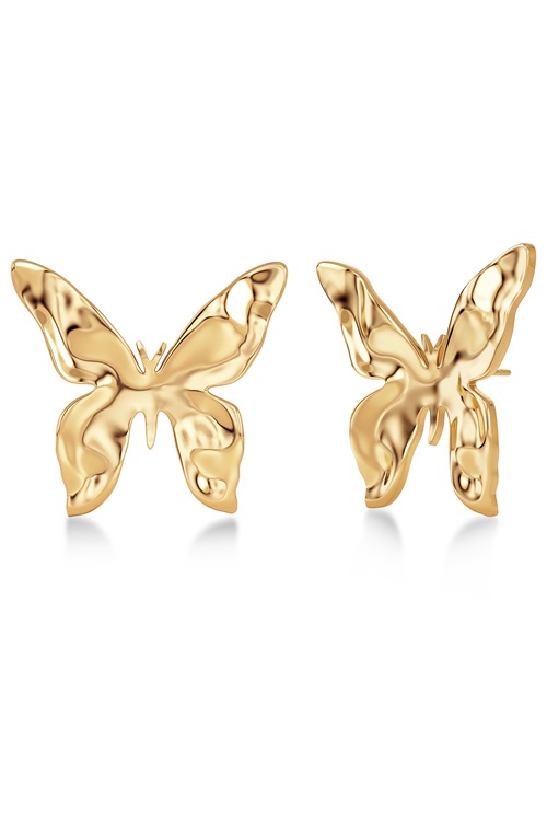 Edblad Butterfly stora studs i 14K guldplätering