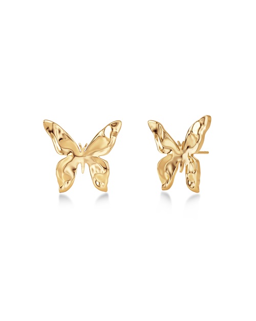 Edblad Butterfly studs i guld med fjäril