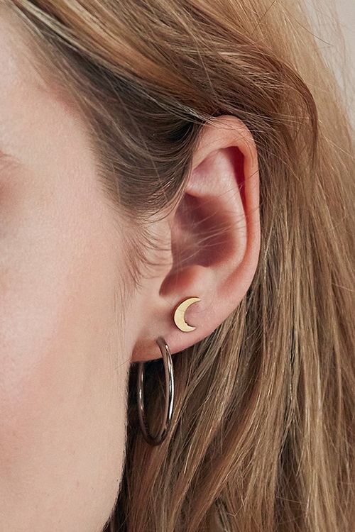 Edblad Hoops Earrings Silver Medium örhängen herr – bild 3