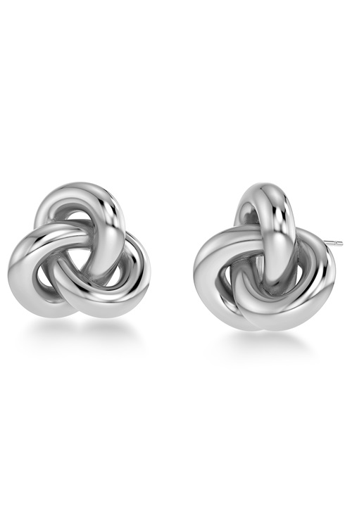 Edblad Infinity Knot studs i stål med evighetsknut