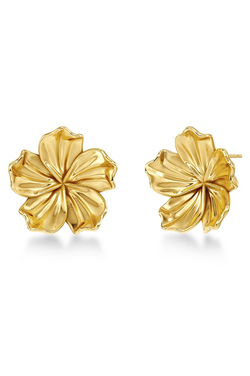 Edblad Jasmine stora studs i 14K guldplätering