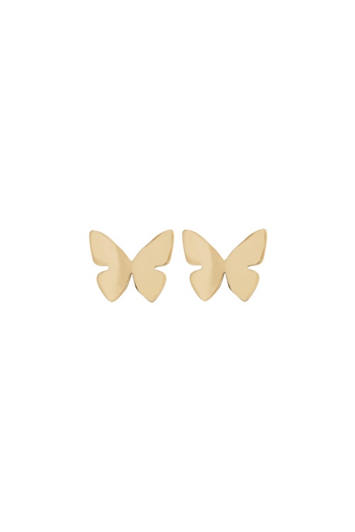 Papillon studs gold 2