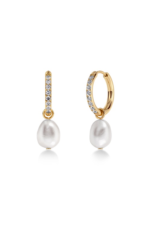 Edblad - Perla Hoops Sparkle Gold 1
