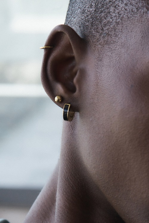Plain Studs M Gold 4