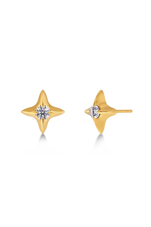 Edblad Stellar studs i guld med stjärna
