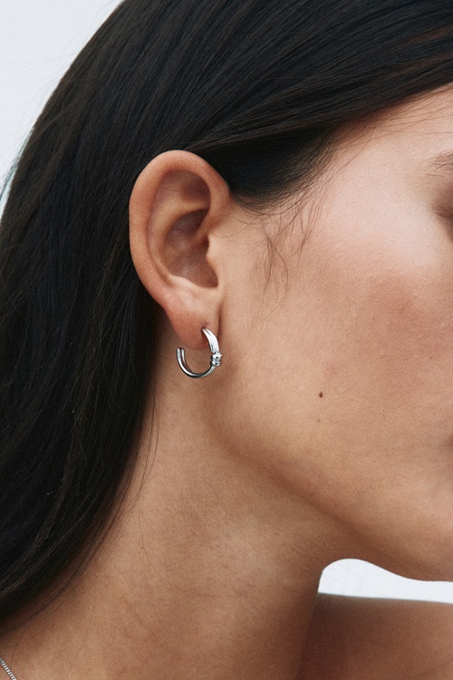 Swivel Hoops Silver 3