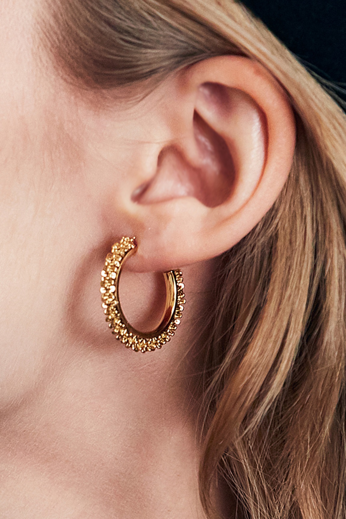 Edblad Tinsel Creoles Gold Gold MQ Marqet