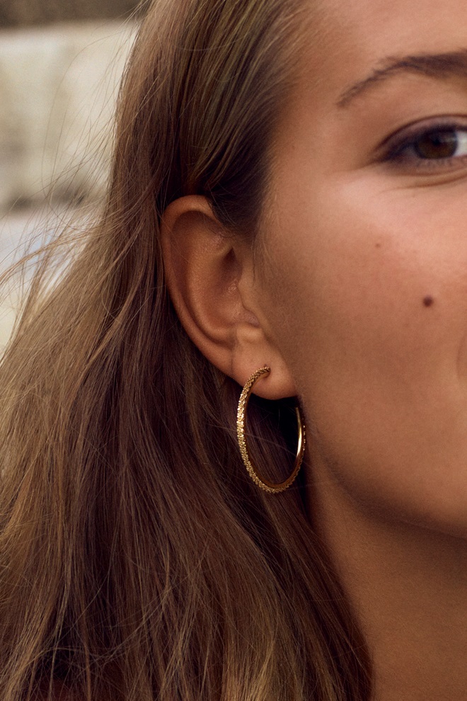 Edblad Tinsel Creoles Gold Gold MQ Marqet