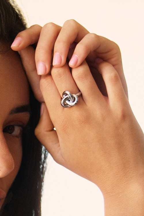 Edblad Infinity Knot Ring L Silver herr – bild 3