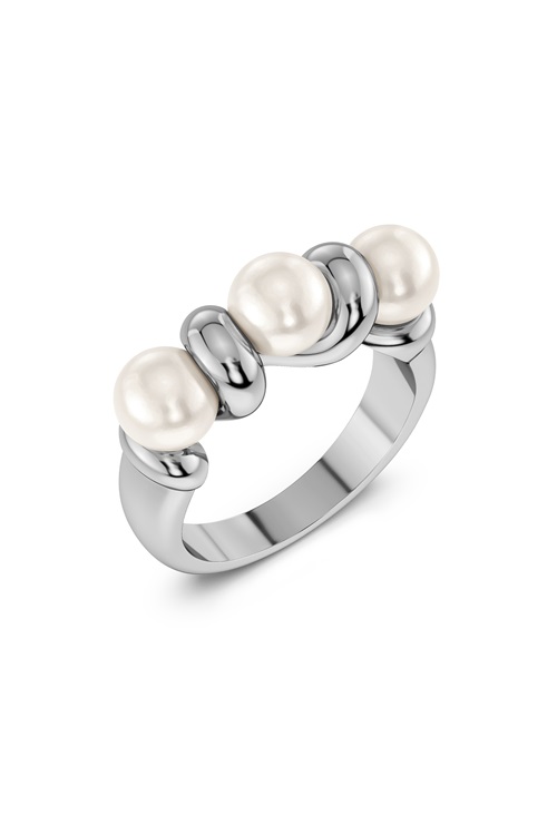 Edblad Margot Ring – pärlring i silver, oversize