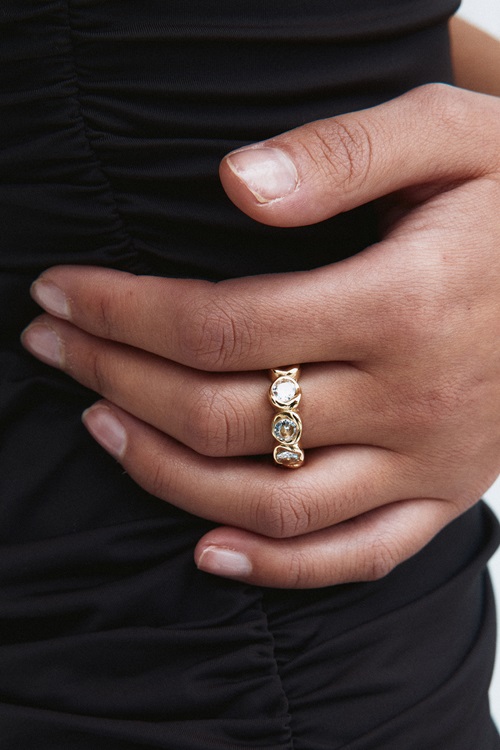Ocean Gem Ring Gold 3