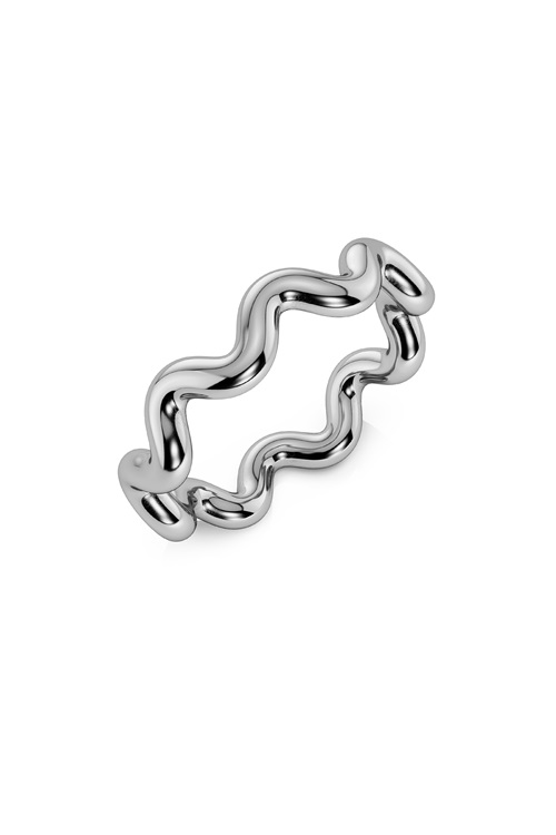 Edblad Spiral ring i silver – mjuk spiralform
