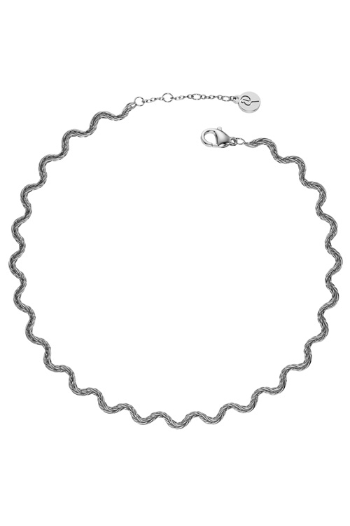 Edblad Mini Spiral fotlänk i silver – krusad detalj