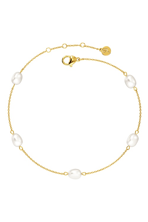Edblad - Perla Anklet Gold 1